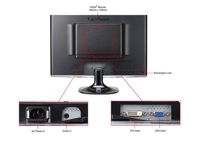    VIEWSONIC VX2250WM-LED 22