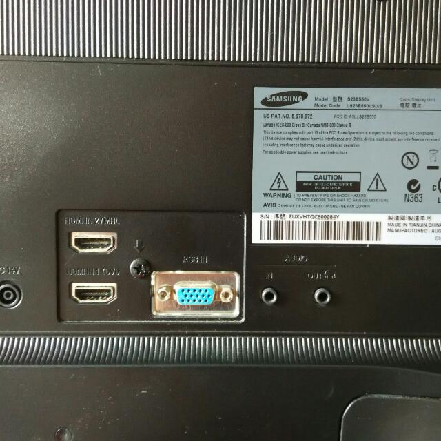 ( Samsung S23B550V monitor)